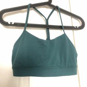 Teal blue sports bra from Lululemon, size 6!